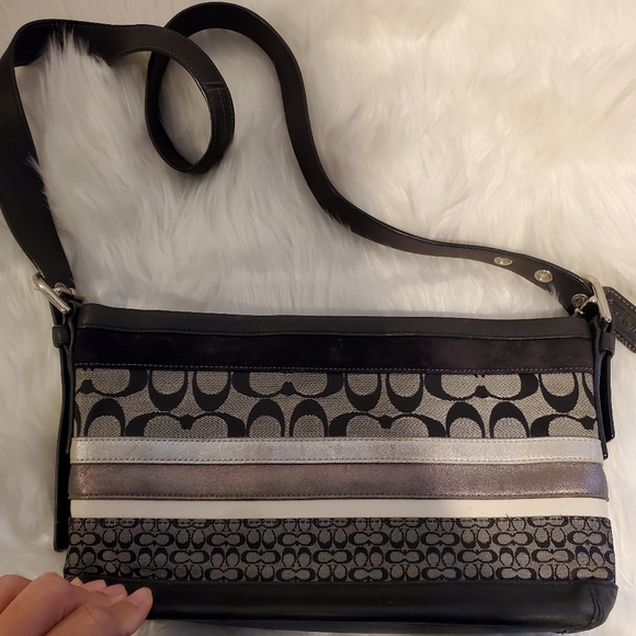 COACH Multi Pattern Shoulder Bag - Picture 2 of 9